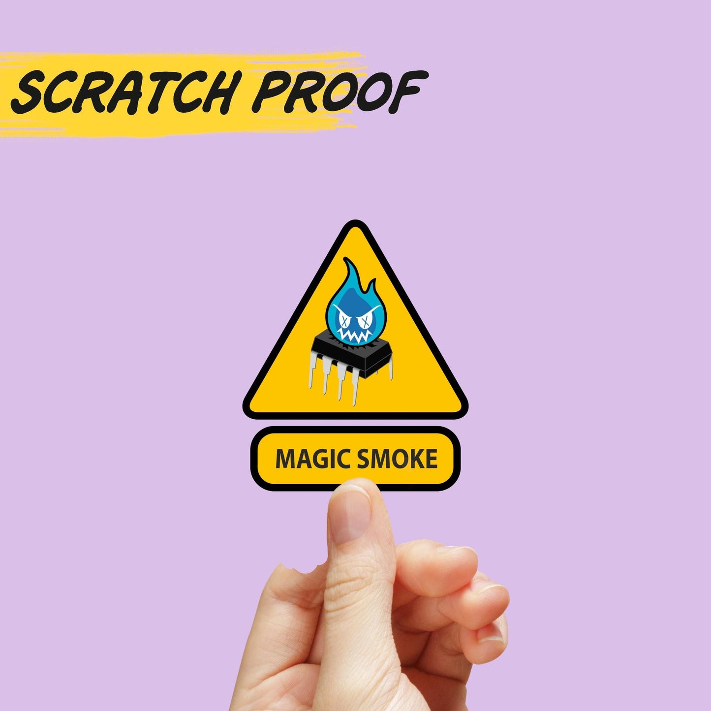 Magic smoke sticker