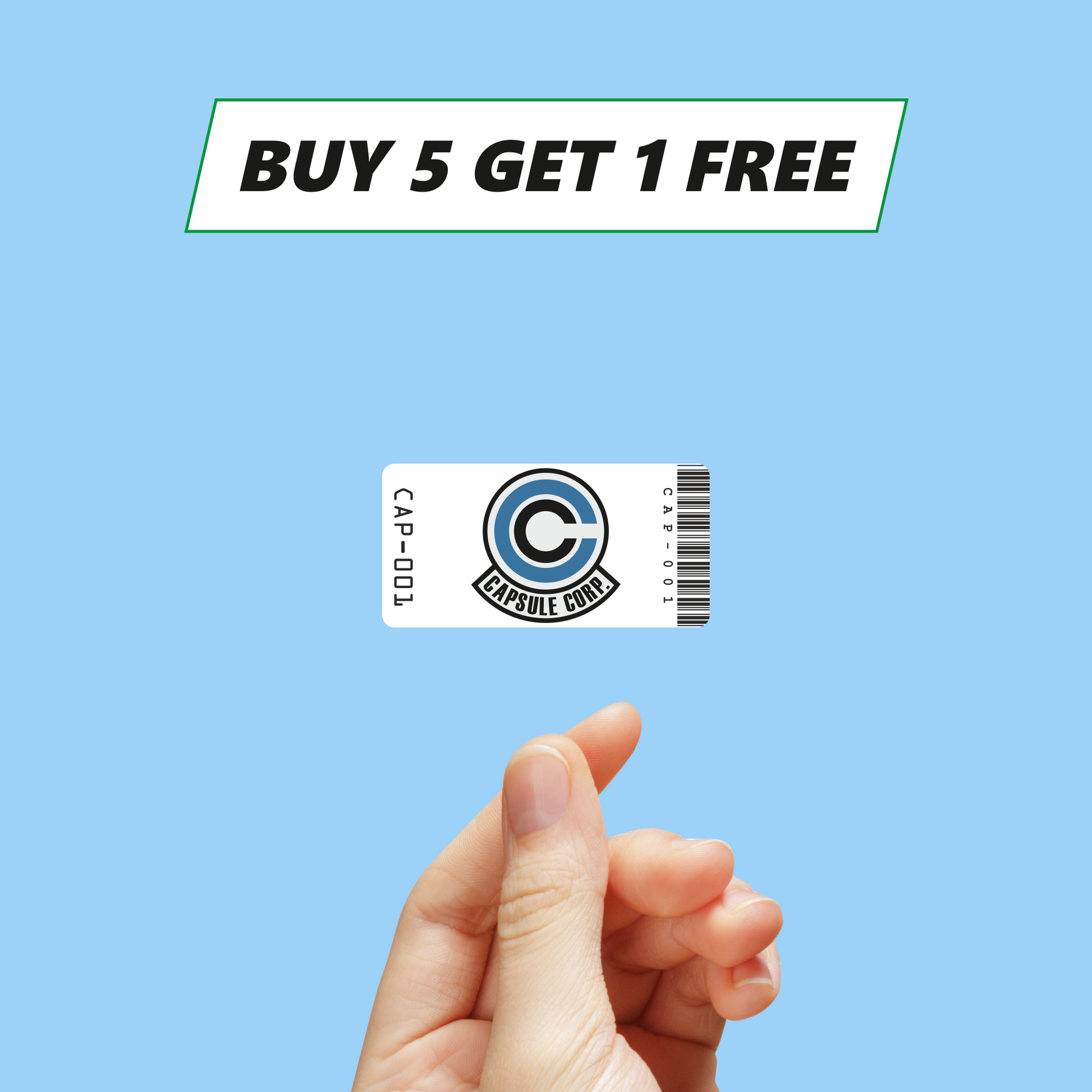 Capsule Corp asset tag Vinyl Sticker