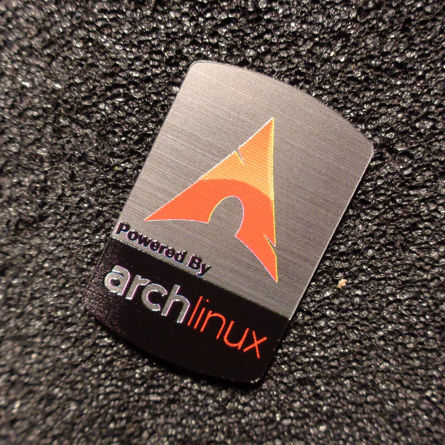 Sticker Arch Linux Red Label Badge Logo 1,9cm x 2,8cm [487]