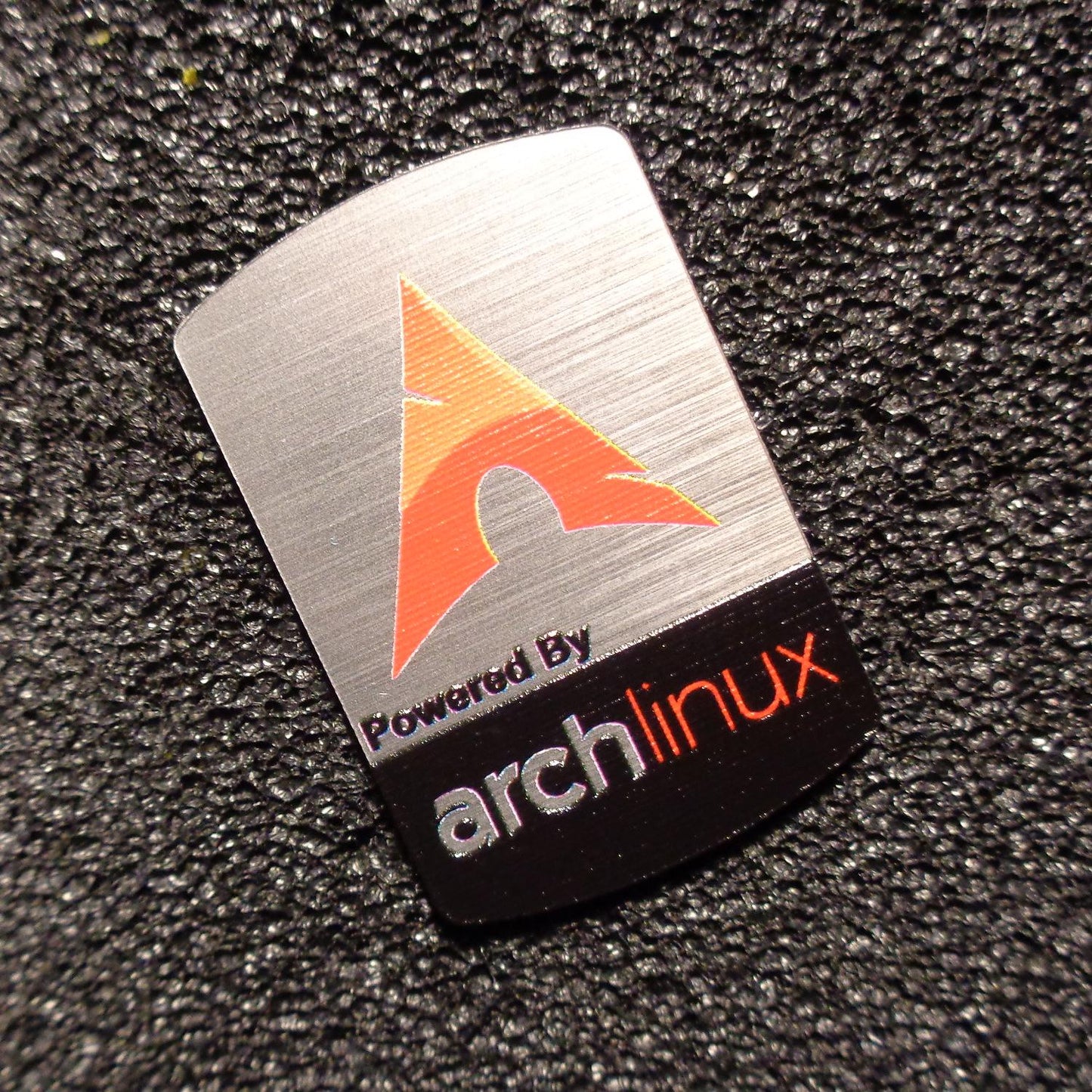 Sticker Arch Linux Red Label Badge Logo 1,9cm x 2,8cm [487]